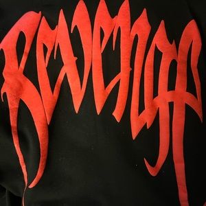 Red and black revenge hoodie